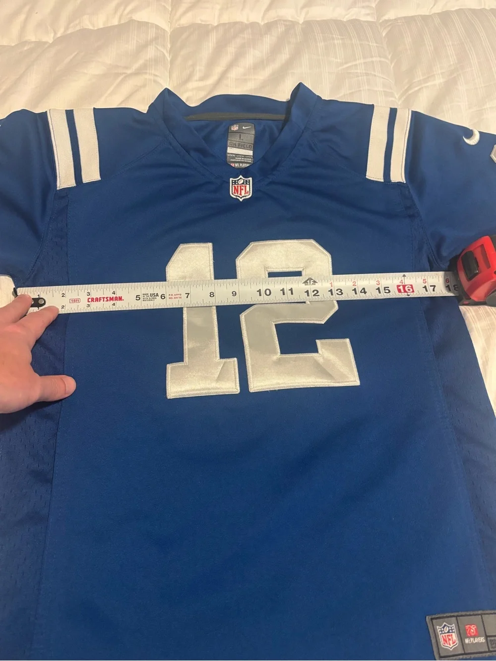 Vintage Indianapolis Colts Andrew Luck #12 Nike On Field Jersey Size Youth Large